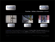 Tablet Screenshot of aludoor.es